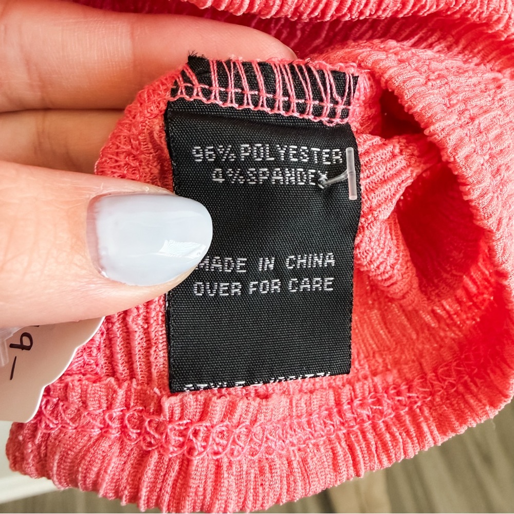 A. Byer Coral Ruched Top - Picture 8 of 10